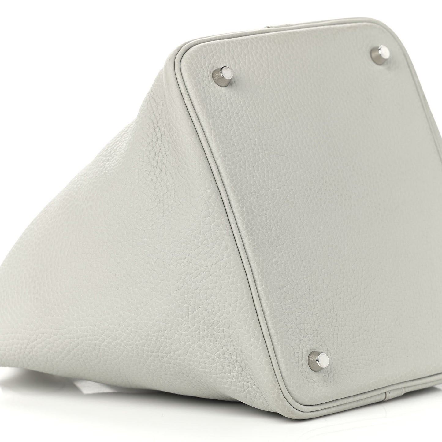 Taurillon Clemence Picotin Lock 22 MM Gris Perle