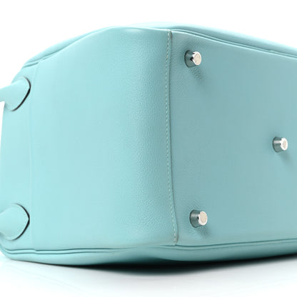 Hermes Taurillon Clemence Lindy 30 Bleu Atoll 9 of 10