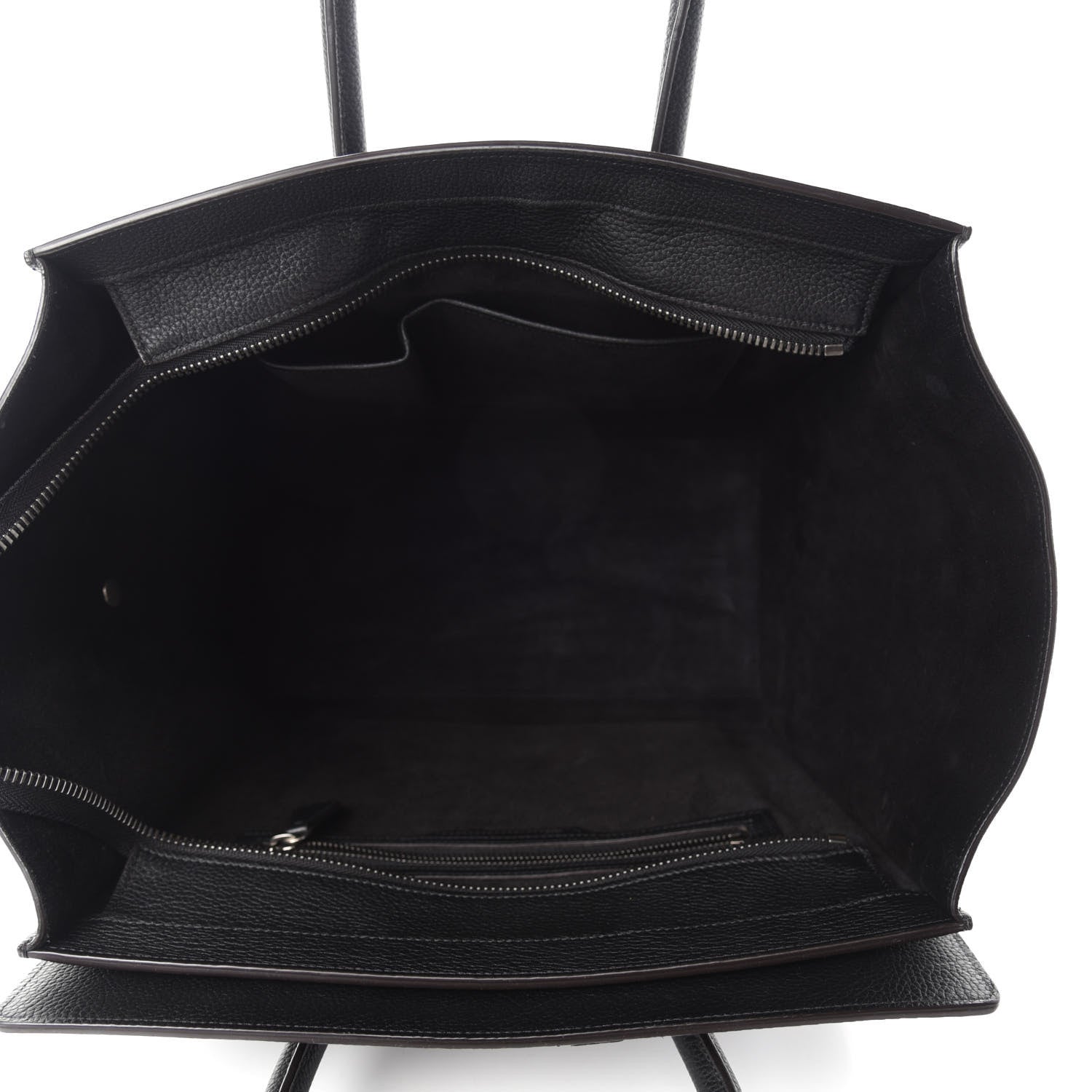 Celine Drummed Calfskin Mini Luggage Black 5 of 11