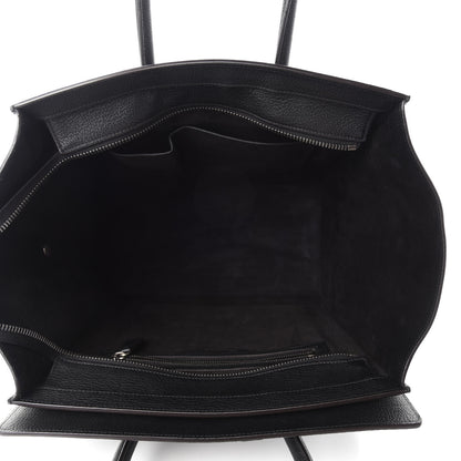 Celine Drummed Calfskin Mini Luggage Black 5 of 11
