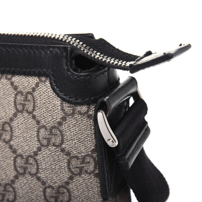 Gucci GG Supreme Monogram Web Messenger Bag Black 16 of 19