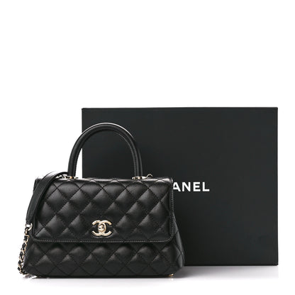 Chanel Caviar Quilted Mini Coco Handle Flap Black 12 of 12
