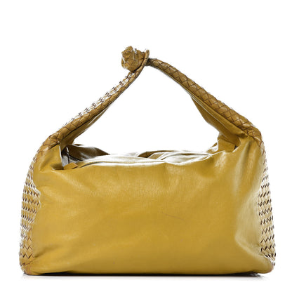 Bottega Veneta Nappa Intrecciato Large Knot Hobo Moutarde 1 of 15