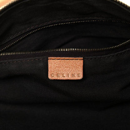 Celine Perforated Calfskin Satchel Brown 6 of 9