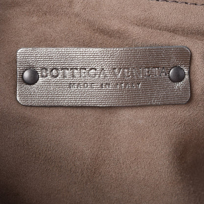 Bottega Veneta Metallic Grosgrain Intrecciato Pillow Crossbody Messenger Fume 6 of 7