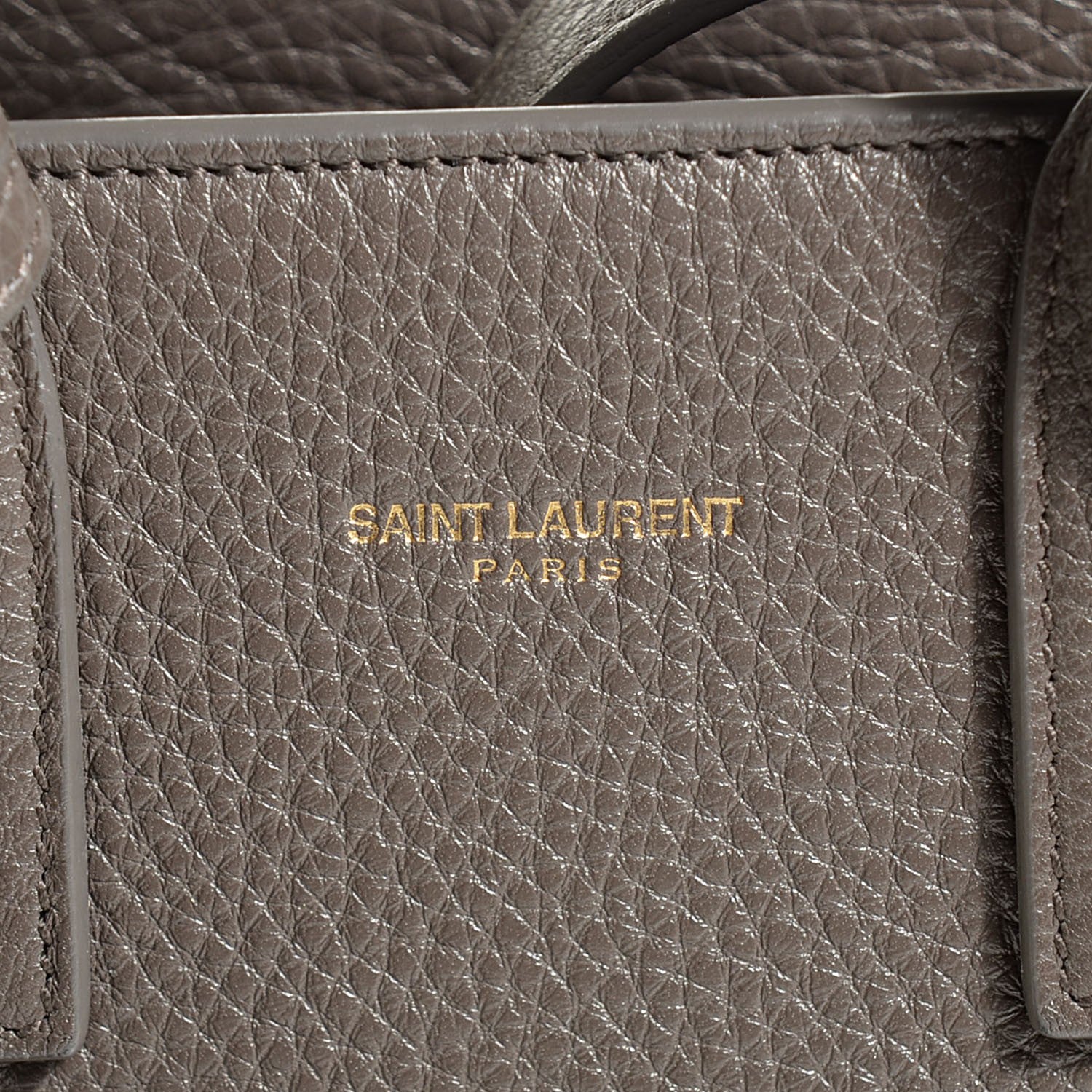 Saint Laurent Grained Calfskin Nano Sac De Jour Earth 8 of 8