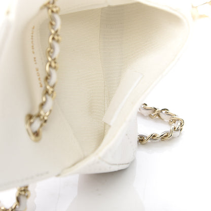 Chanel Caviar Quilted Flap Chain Waist Bag White 5 of 12