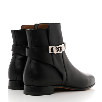 Hermes Calfskin Neo Low Boots 36.5 Black 4 of 8