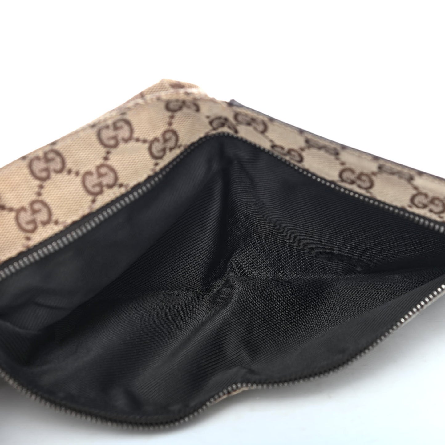 GG Monogram Double Pocket Belt Bag Dark Brown