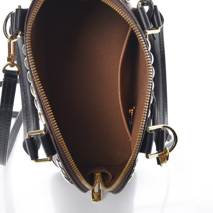 Louis Vuitton Monogram Macassar Studded Alma BB 5 of 7