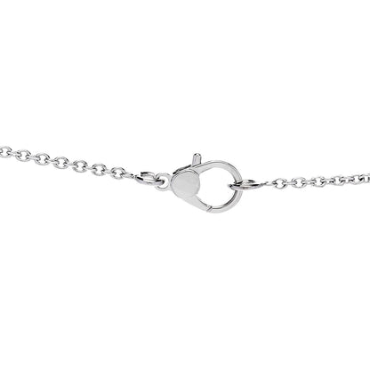 Hermes 18K White Gold Diamond Finesse Pendant Necklace 4 of 6
