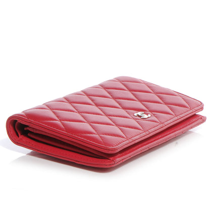 Chanel Lambskin Quilted Yen Wallet Pink 4 of 8