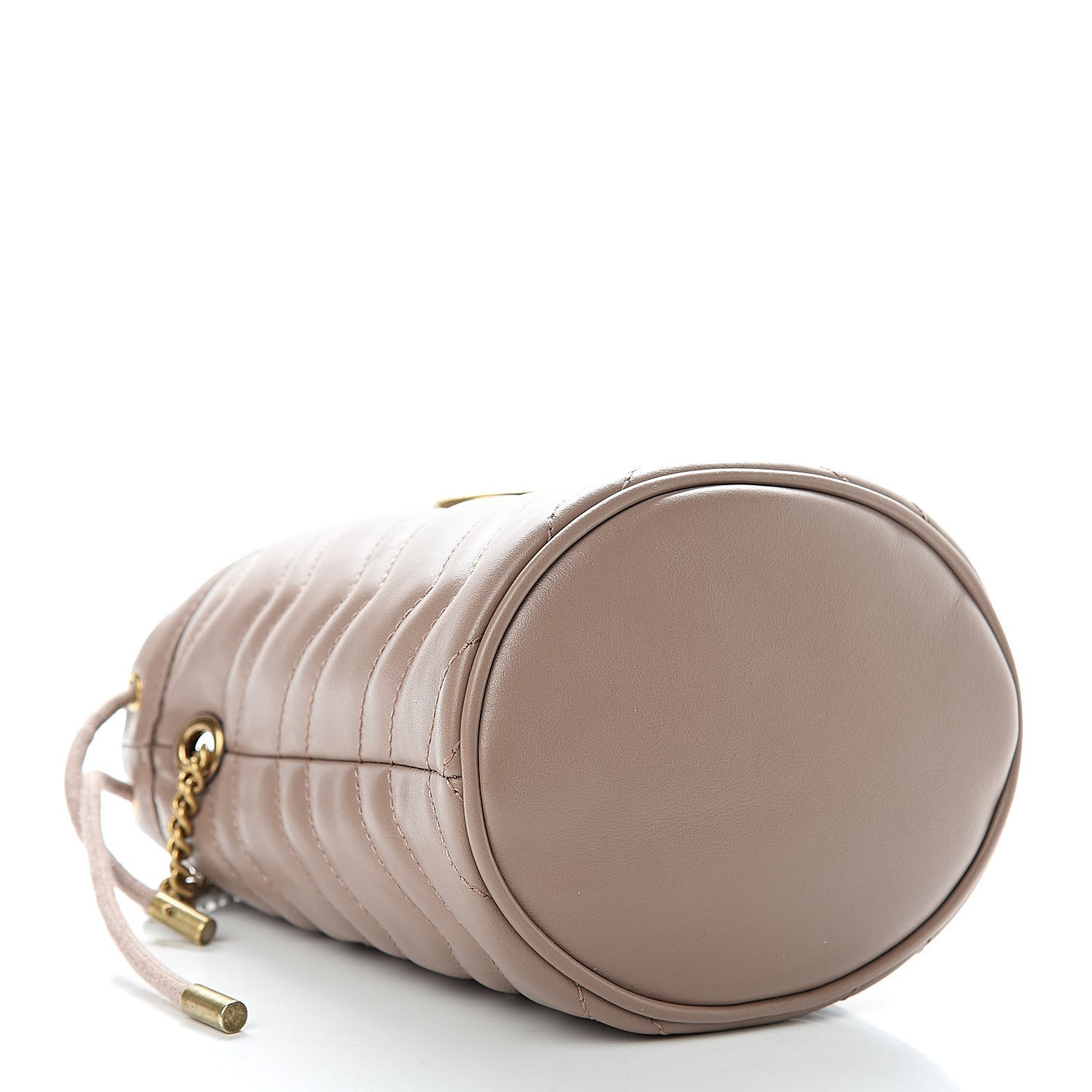 Calfskin Matelasse Mini GG Marmont 2.0 Bucket Bag Porcelain Rose