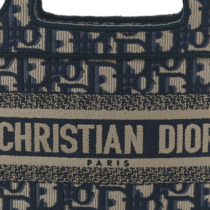 Christian Dior Oblique Mini Book Tote Blue Multicolor 6 of 8