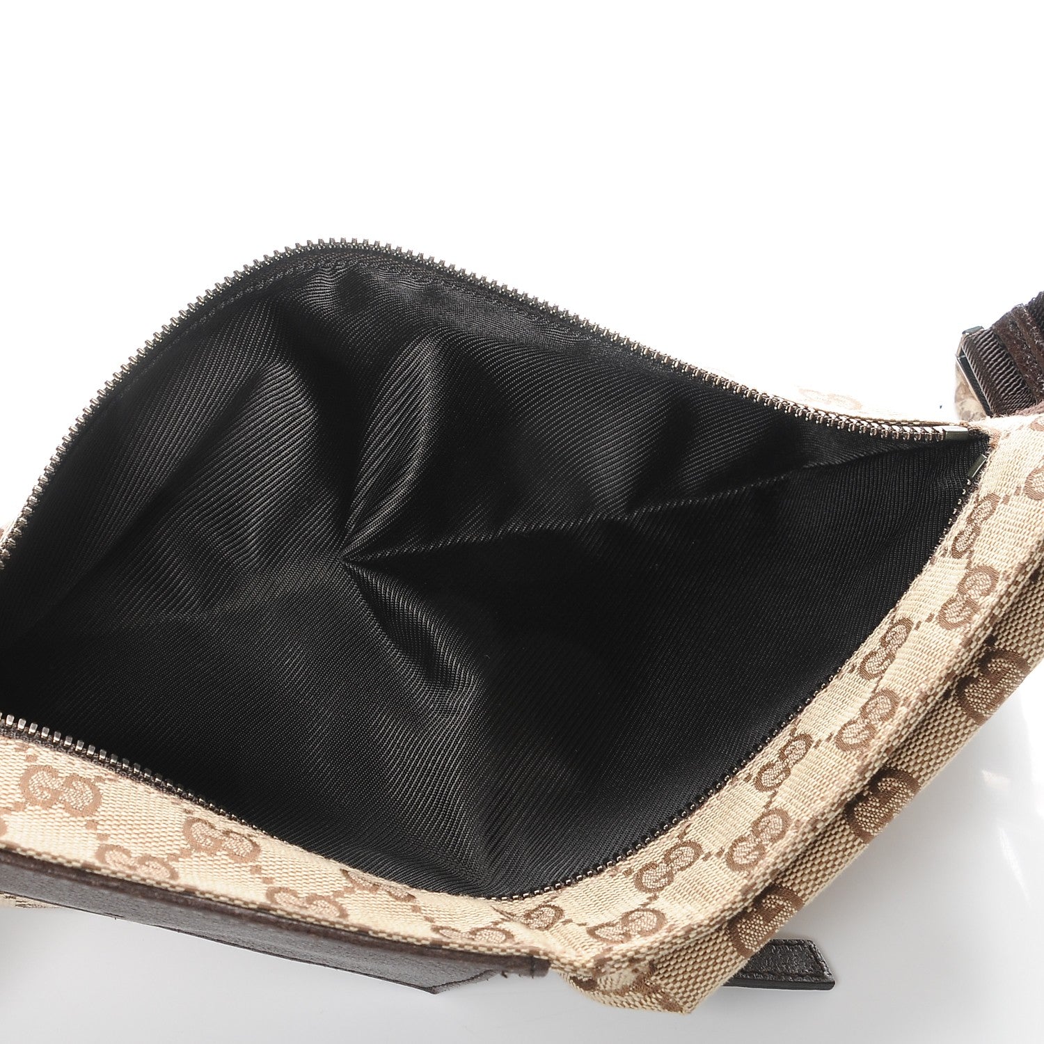 Gucci GG Monogram Double Pocket Belt Bag Dark Brown 5 of 10