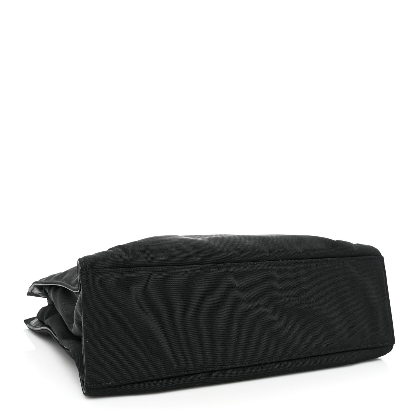 Nylon Bamboo Handle Bag Black