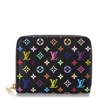 Louis Vuitton Monogram Multicolor Zippy Coin Purse Black Grenade 1 of 7