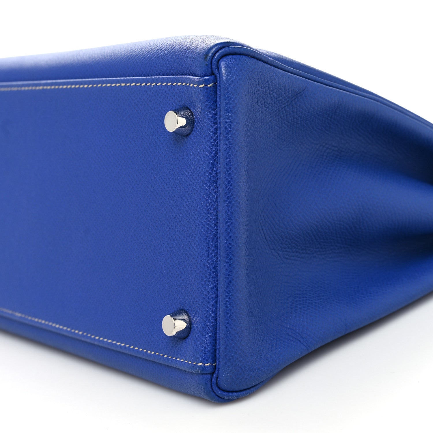Hermes Epsom Candy Kelly Retourne 35 Bleu Electrique Mykonos 11 of 11