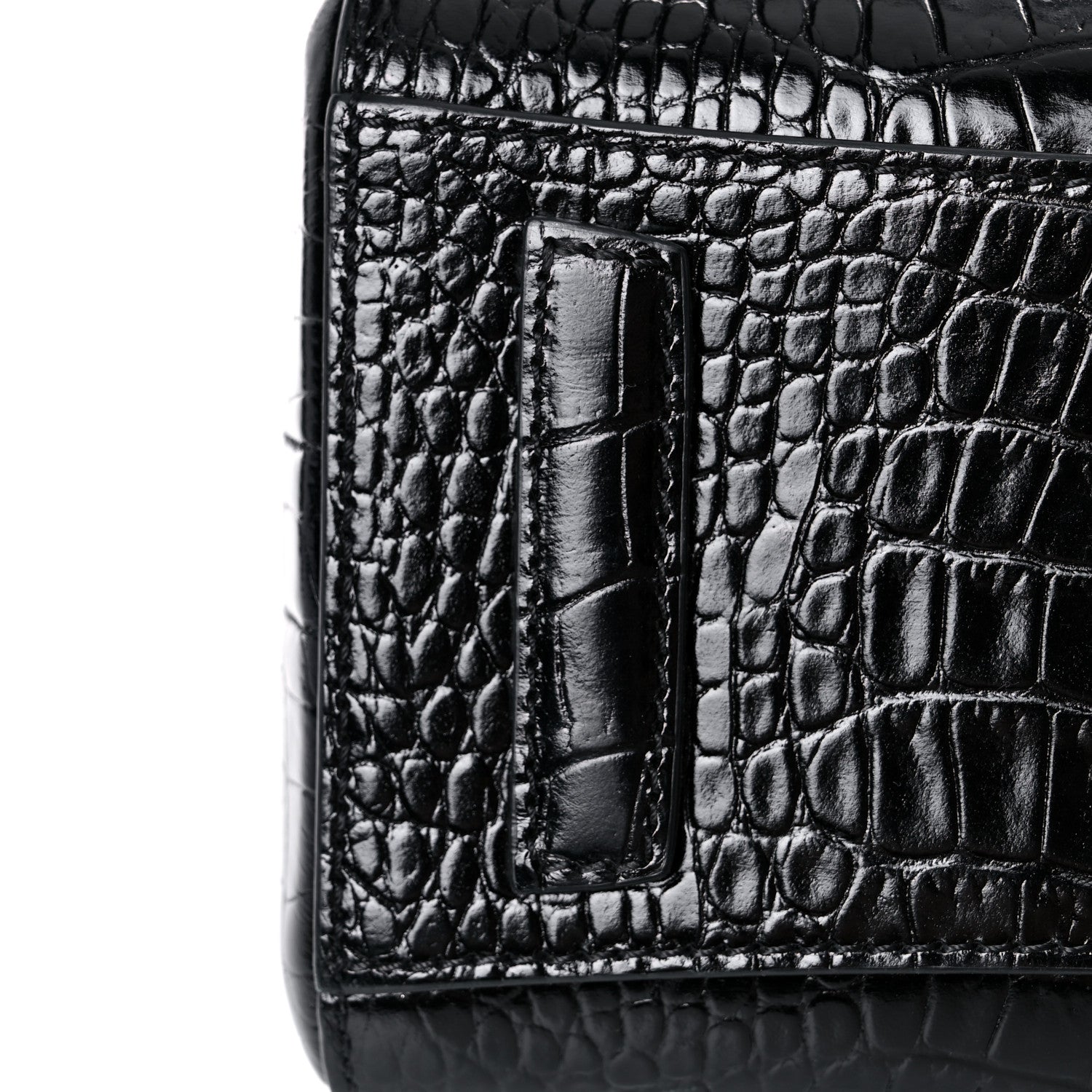 Givenchy Calfskin Crocodile Embossed Mini Antigona Black 14 of 16