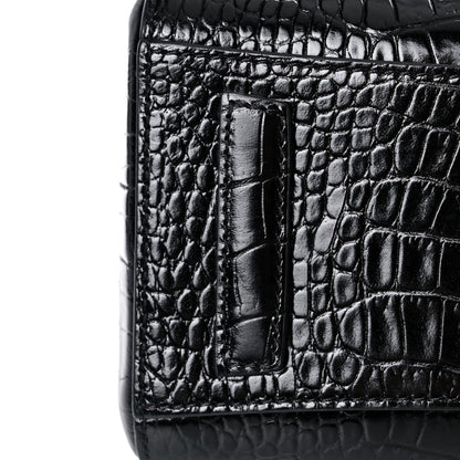 Givenchy Calfskin Crocodile Embossed Mini Antigona Black 14 of 16