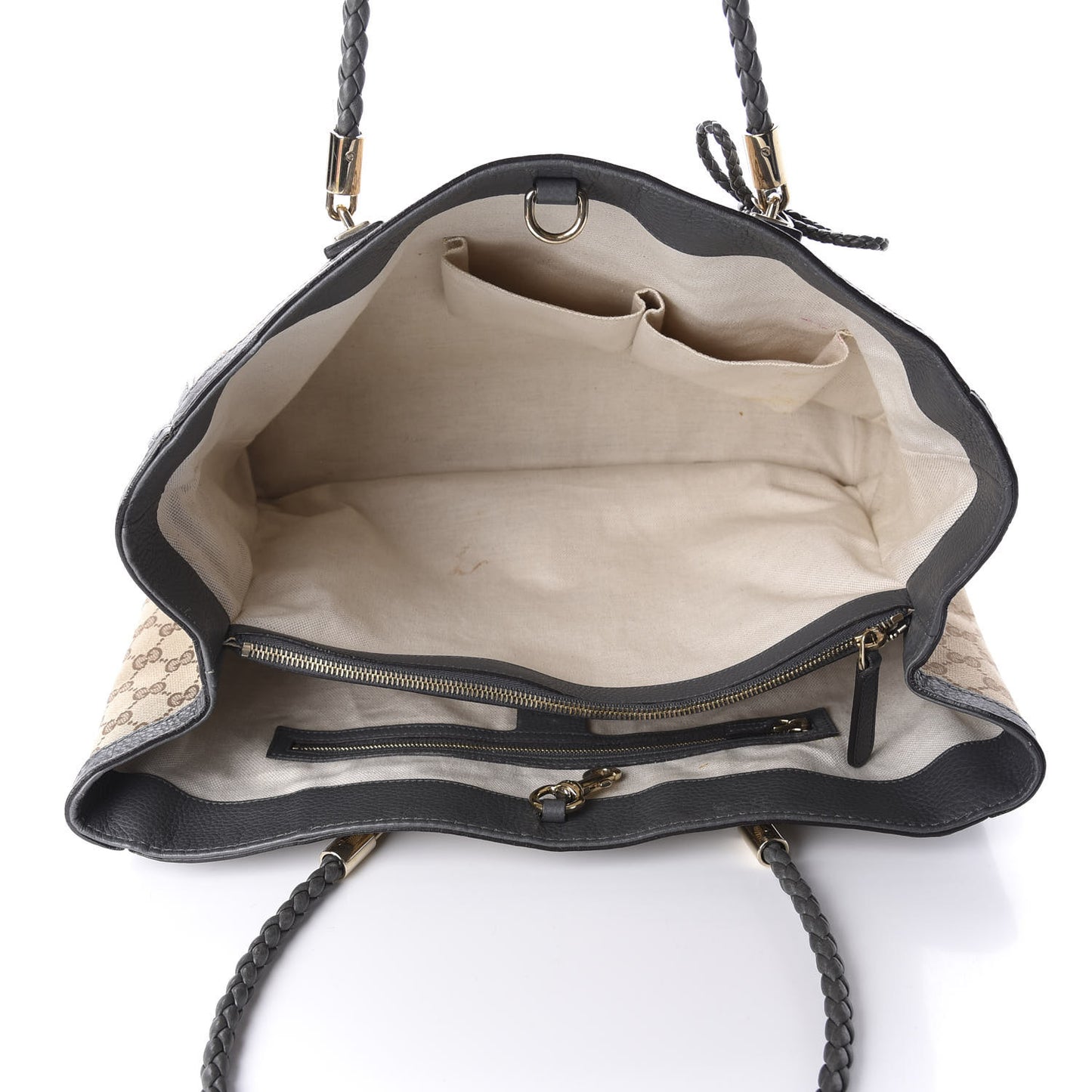 Monogram Medium Bella Tote Grey