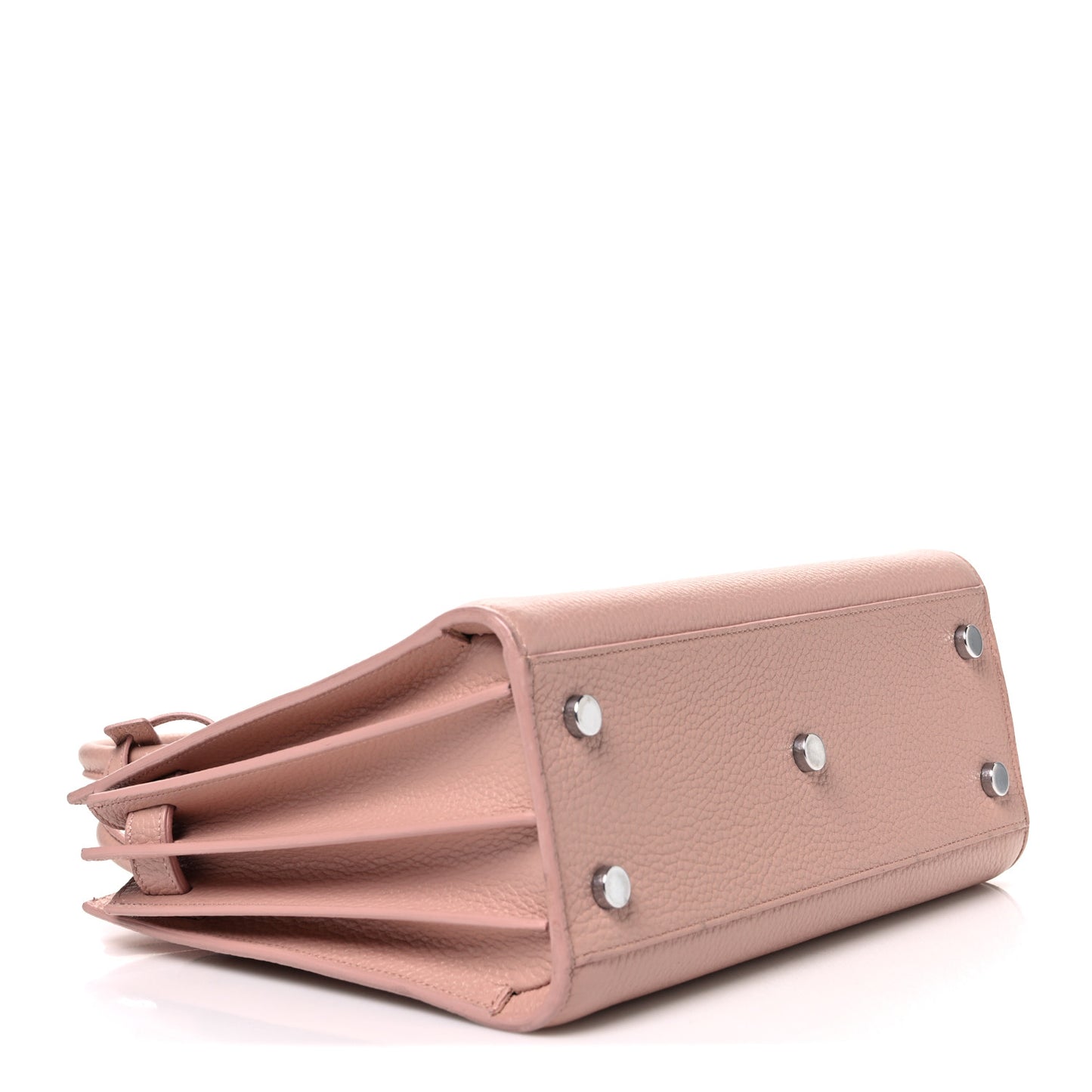 Grained Calfskin Baby Sac De Jour Antique Rose