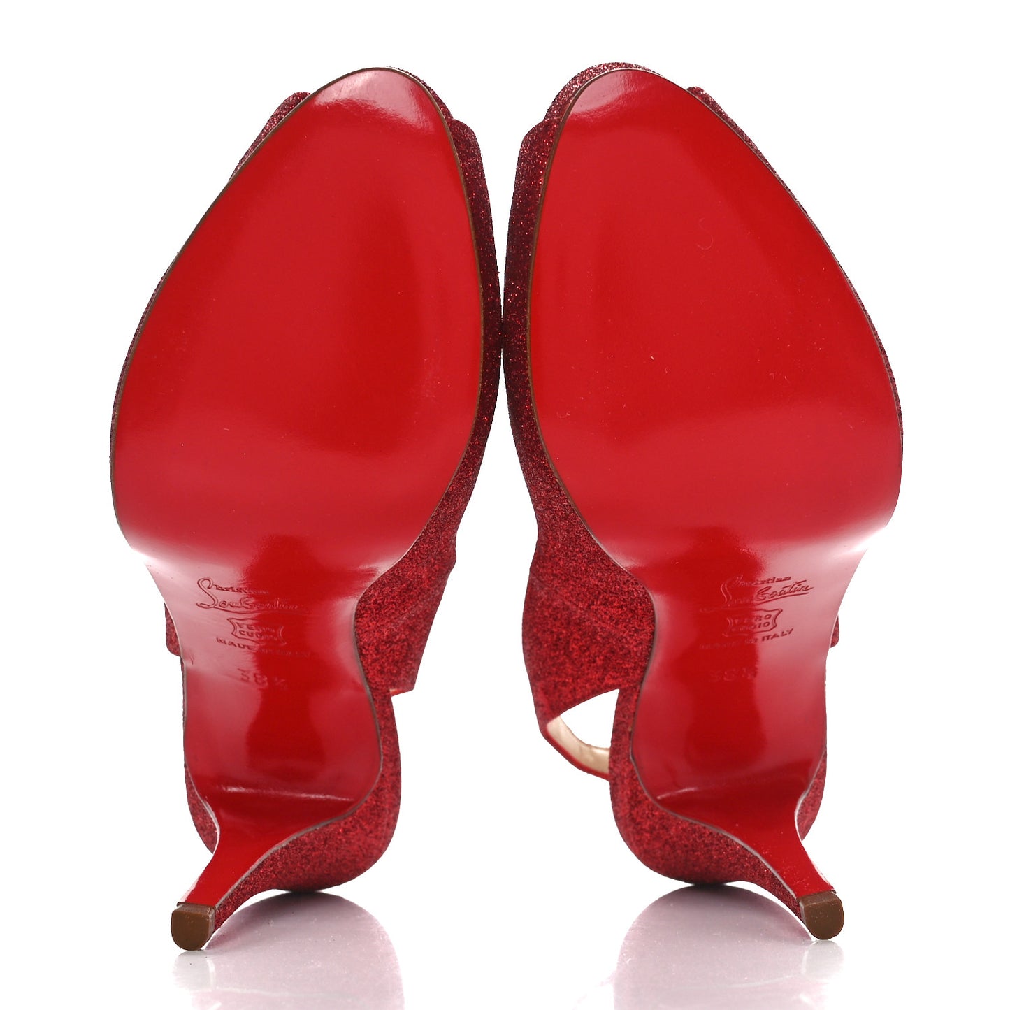 Glitter No Prive 120 Pumps 38.5 Red
