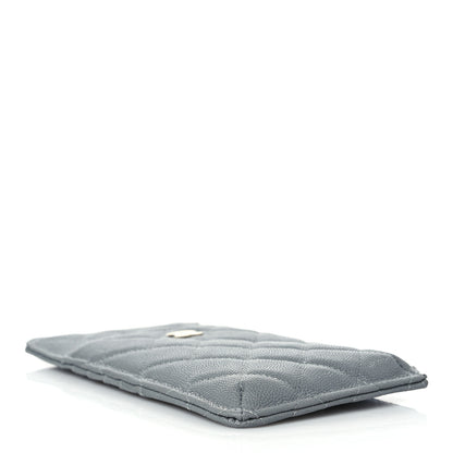 Chanel Caviar Quilted Classic iPhone Pouch Grey 4 of 7