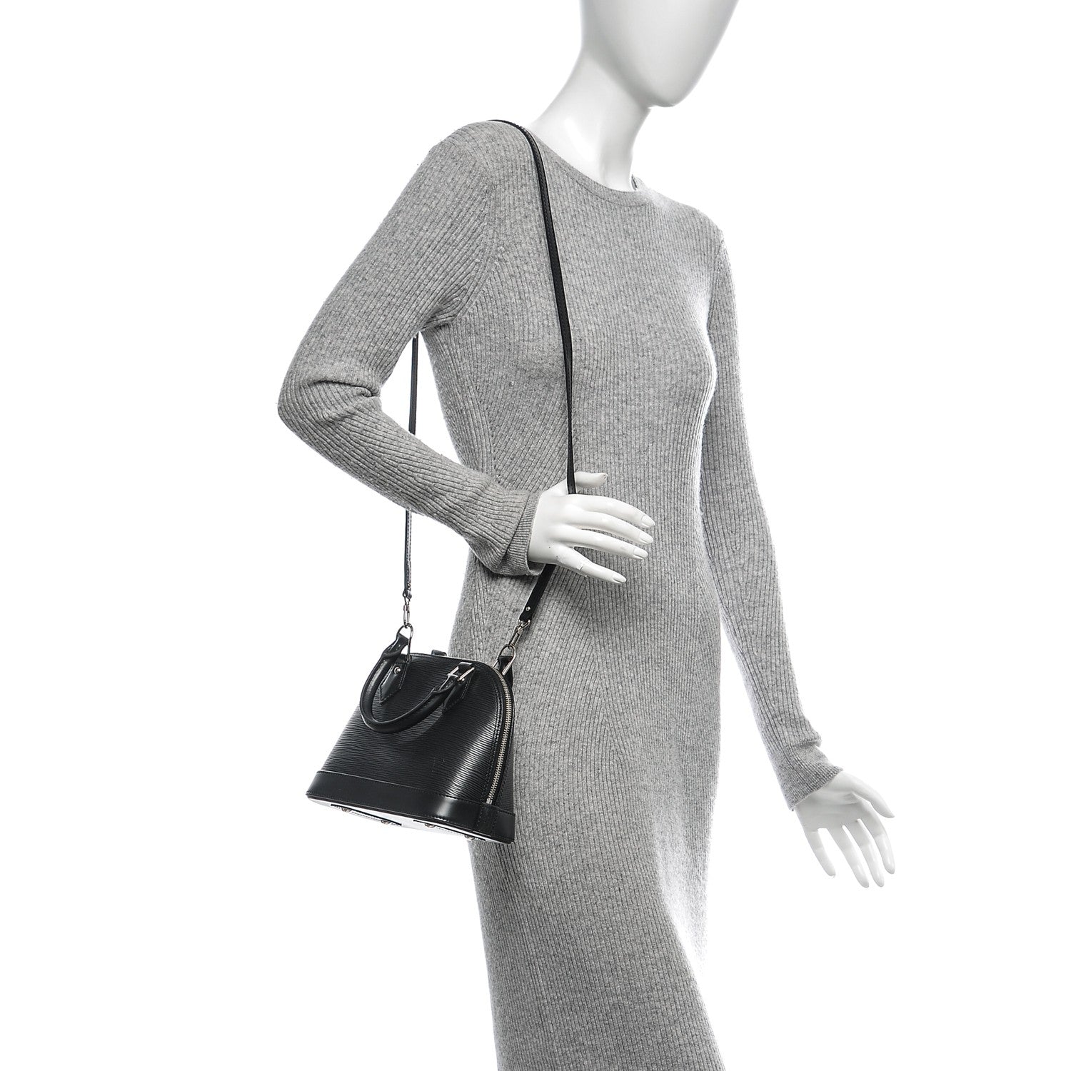 Louis Vuitton Epi Alma BB Black 2 of 5