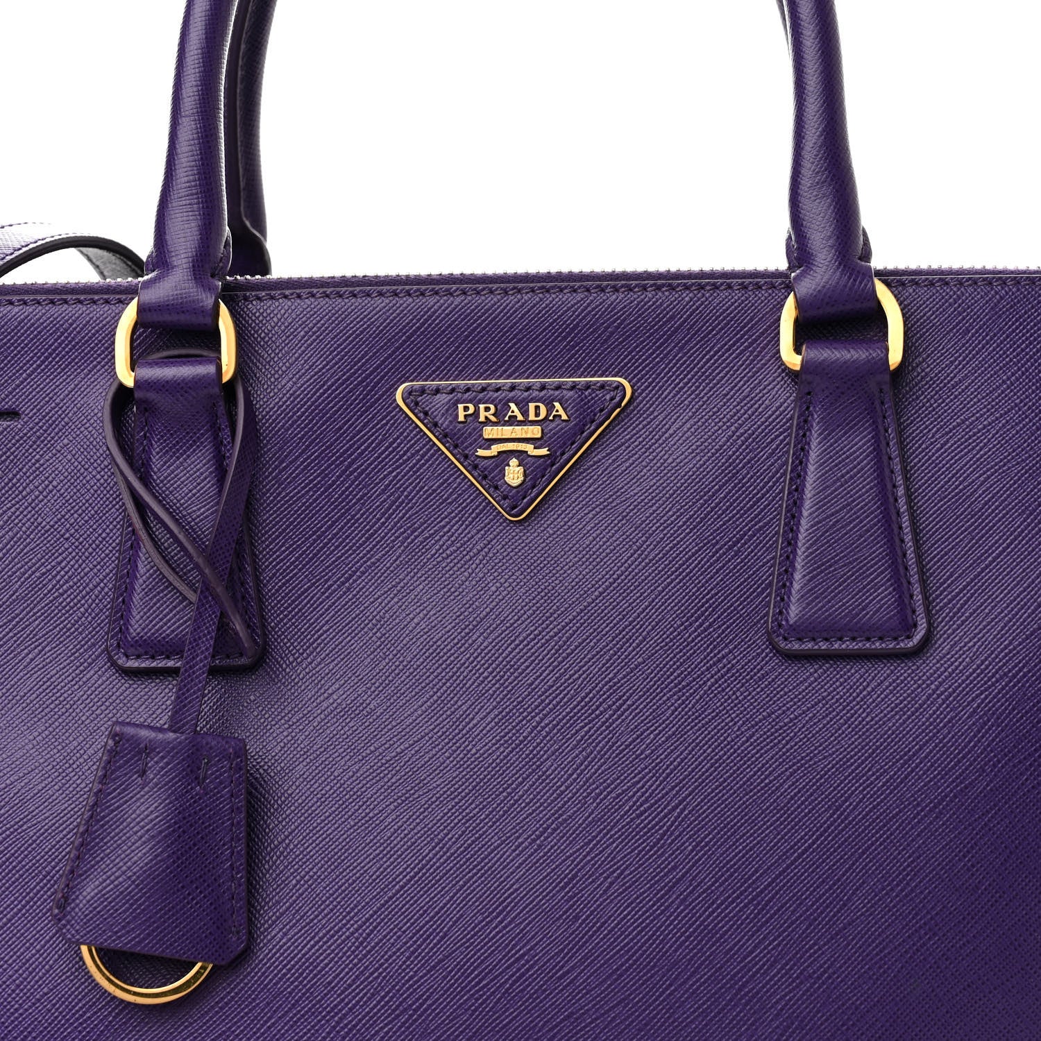 Prada Saffiano Medium Galleria Double Zip Tote Viola 10 of 12