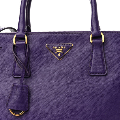 Prada Saffiano Medium Galleria Double Zip Tote Viola 10 of 12