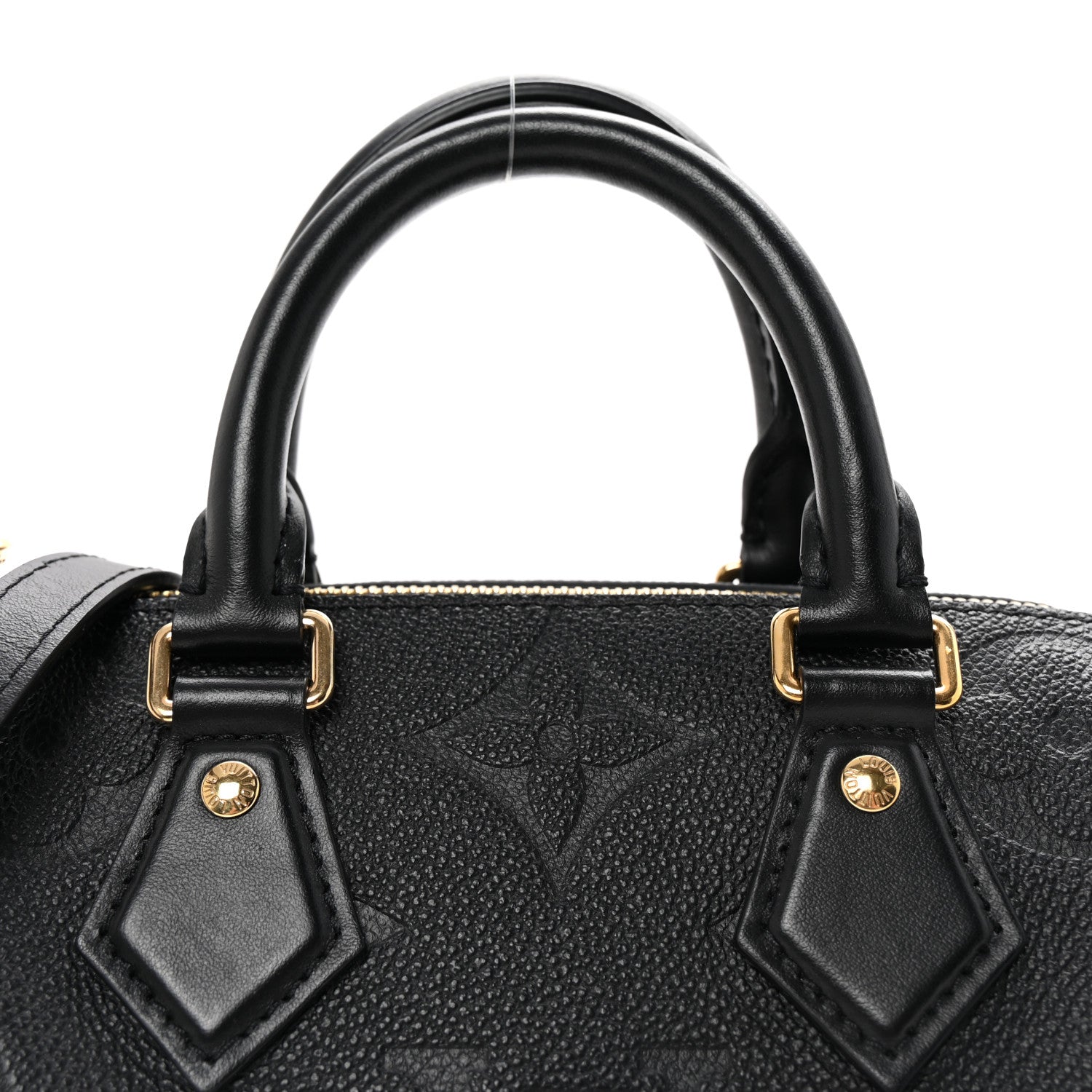 Louis Vuitton Empreinte Monogram Giant Speedy Bandouliere 20 Black 7 of 9