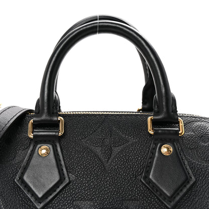 Louis Vuitton Empreinte Monogram Giant Speedy Bandouliere 20 Black 7 of 9
