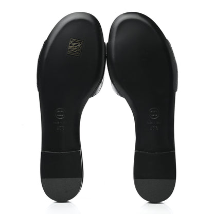 Chanel Lambskin Quilted CC Turnlock Sandals 40.5 Black 5 of 9