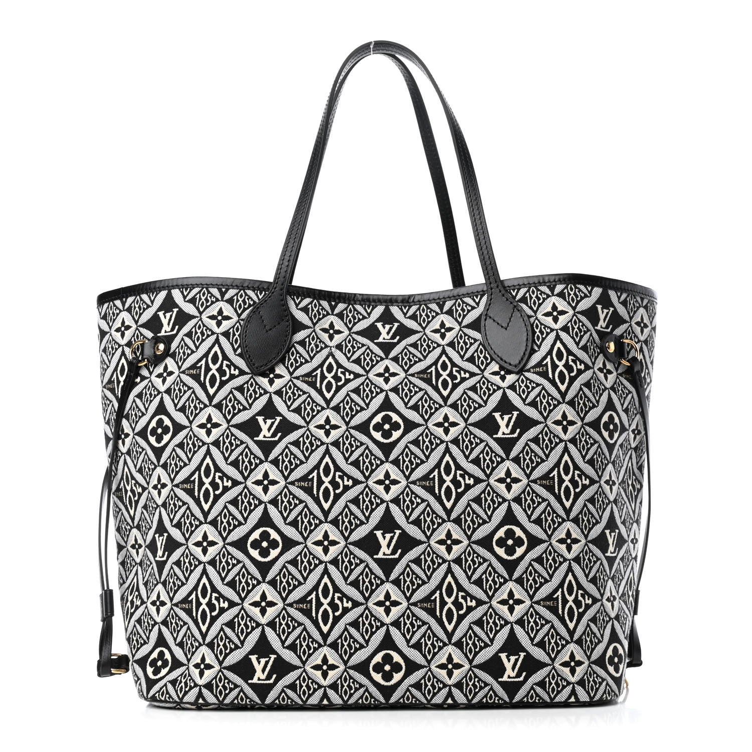 Louis Vuitton Jacquard Since 1854 Neverfull MM Grey 1 of 4