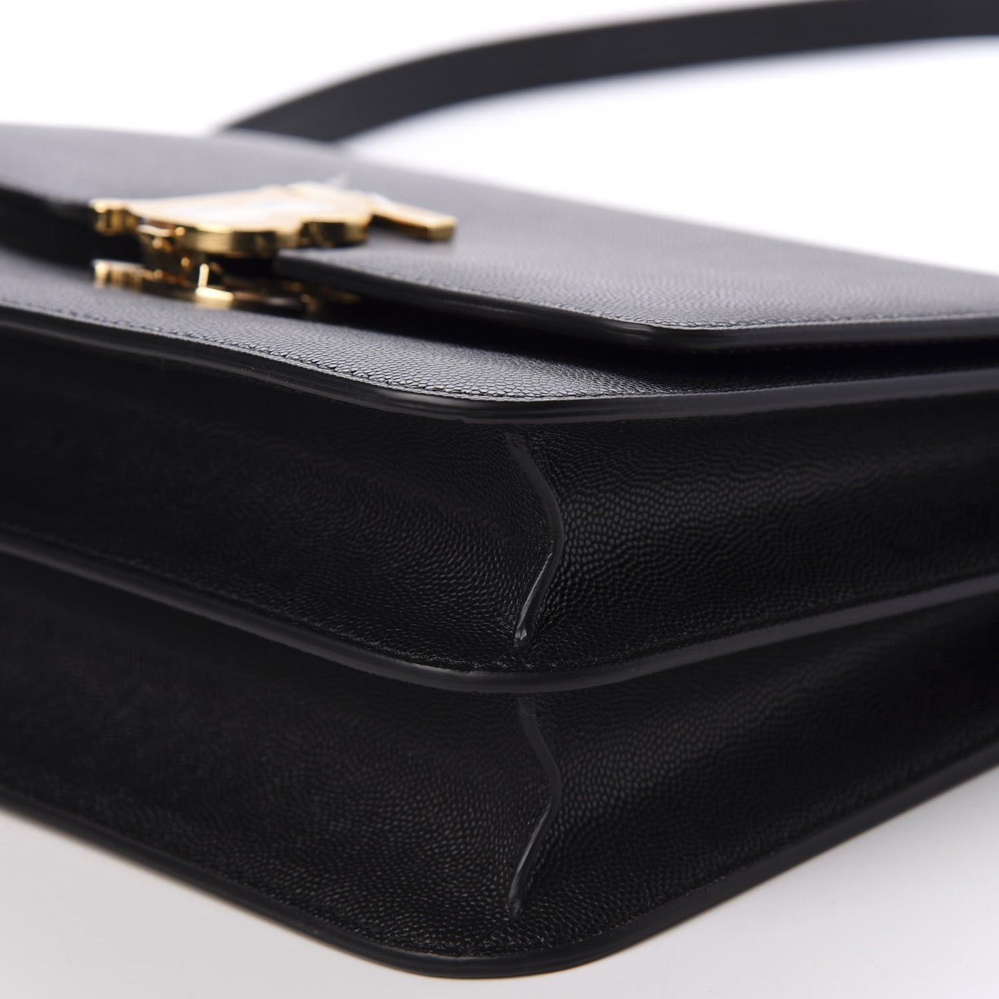 Grained Calfskin Medium TB Bag Black