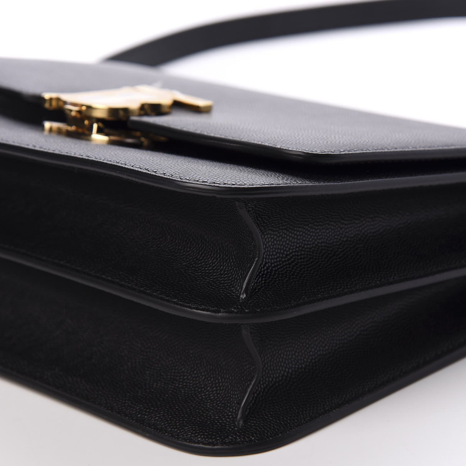Burberry Grained Calfskin Medium TB Bag Black 6 of 8