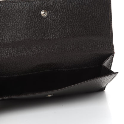Gucci Calfskin Studded Soho Continental Wallet Dark Brown 5 of 8