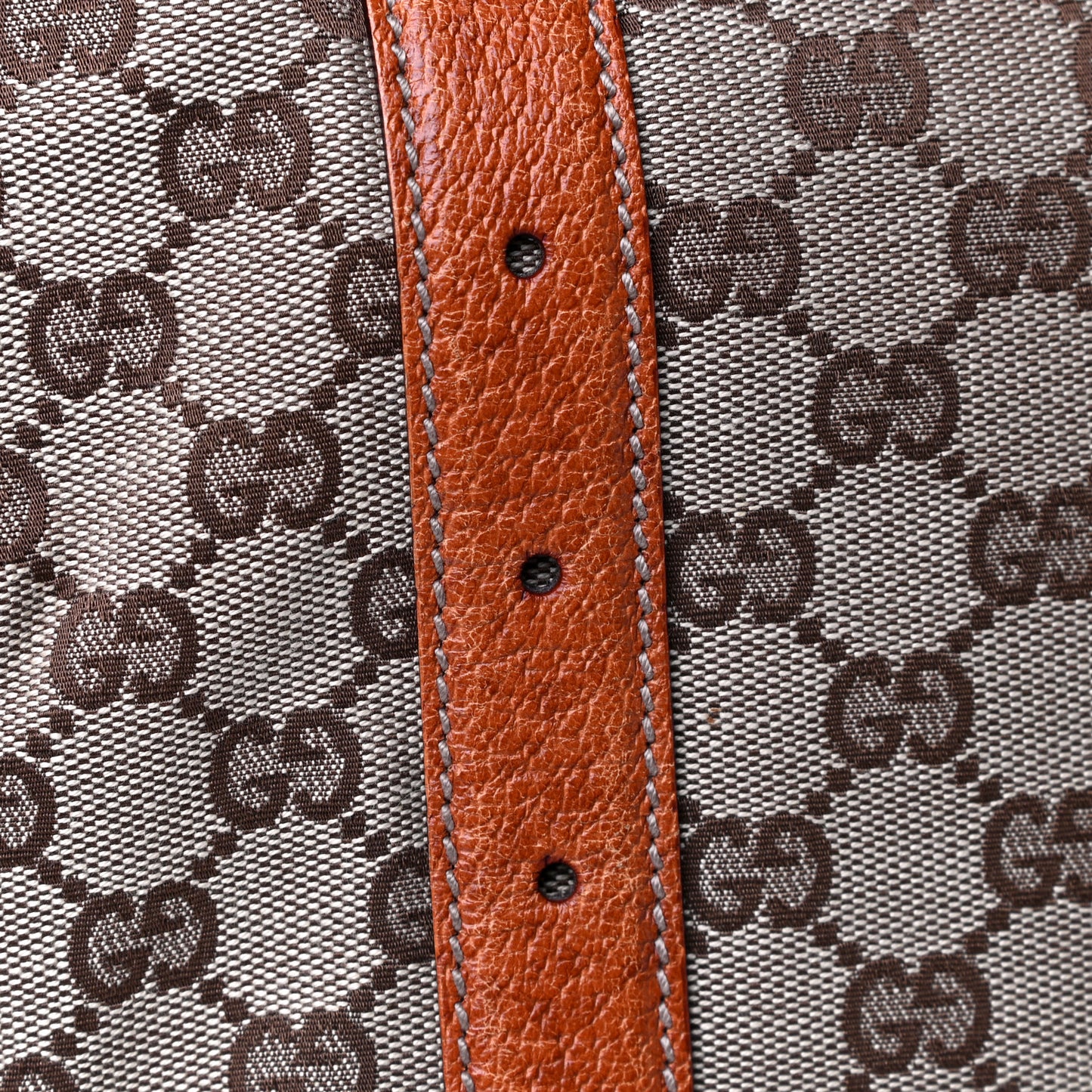 Monogram Horsebit Large Glam Shoulder Bag Brown