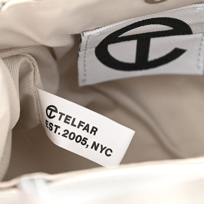 Telfar Metallic Vegan Leather Small Shopping Bag Silver 7 of 9