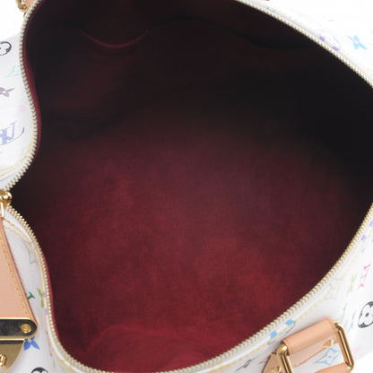 Louis Vuitton Monogram Multicolor Speedy 40 White 6 of 8