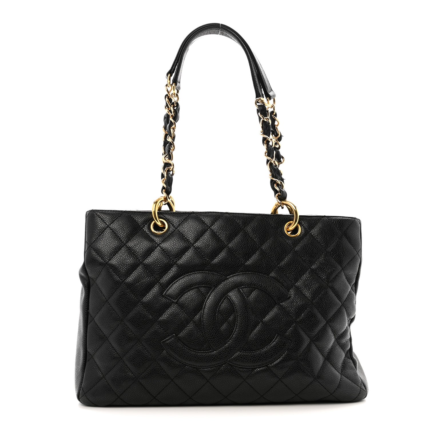 Chanel Caviar Quilted Grand Shopping Tote GST Black 1 of 17