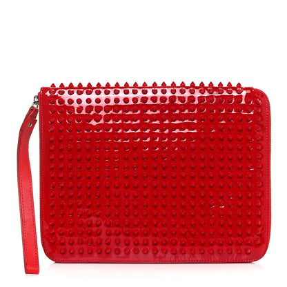 Christian Louboutin Patent Calf Spiked Cris iPad Case Red 1 of 17