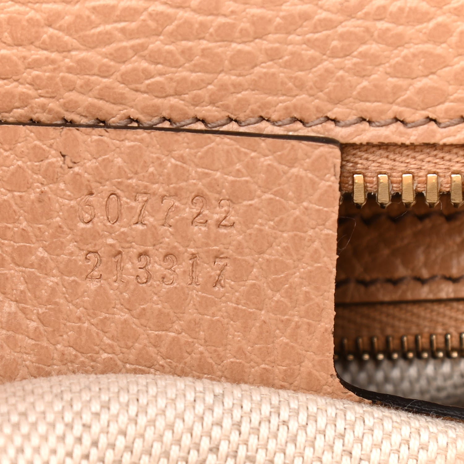Gucci Dollar Calfskin Medium Soho Top Handle Satchel Camelia 7 of 10