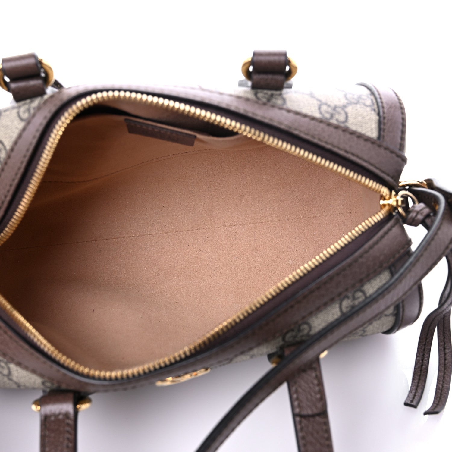 Gucci GG Supreme Monogram Web Small Ophidia Boston Bag Beige New Acero 5 of 12