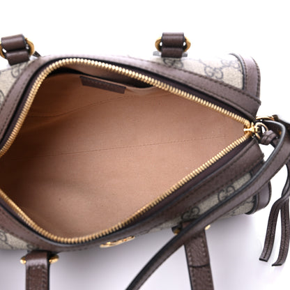 Gucci GG Supreme Monogram Web Small Ophidia Boston Bag Beige New Acero 5 of 12