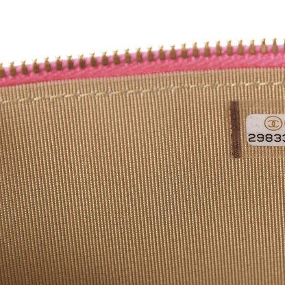 Chanel Lambskin Quilted Pearl Crush Mini Vanity Case With Chain Pink 9 of 11