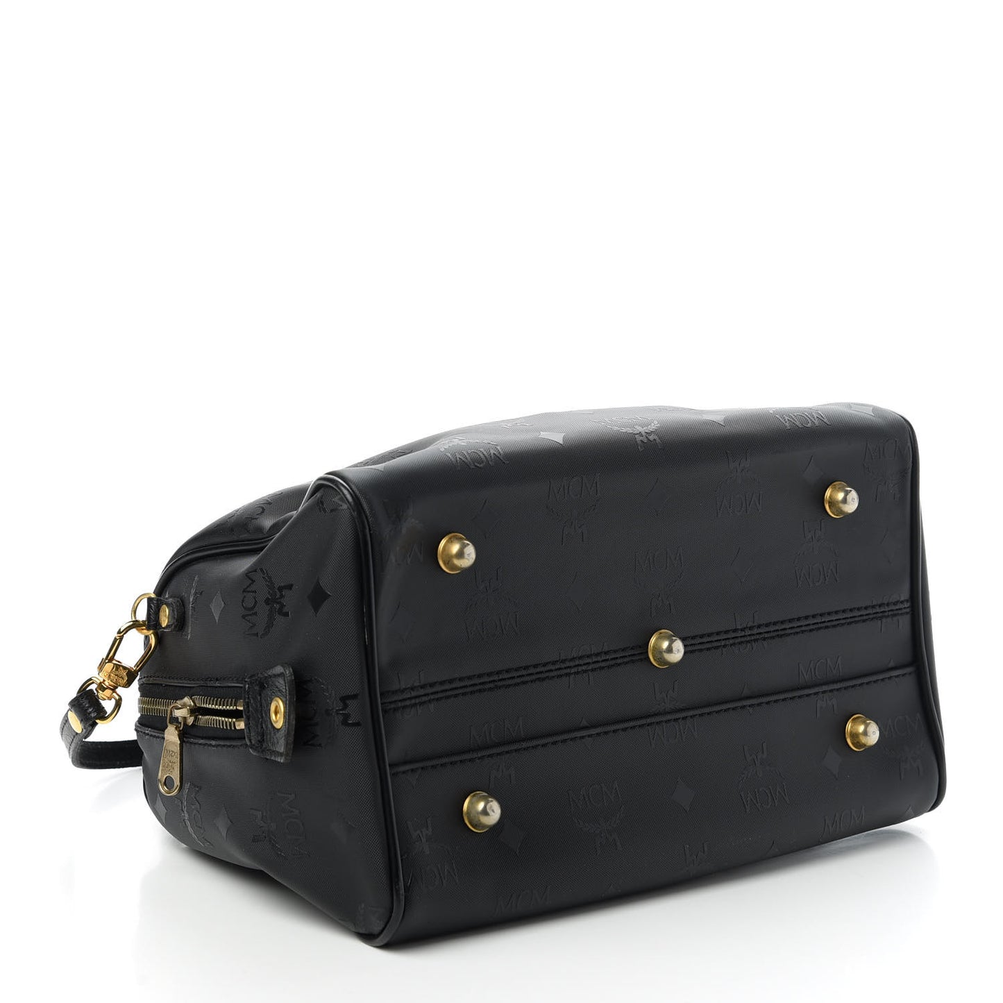 Nylon Monogram Boston Bag Black