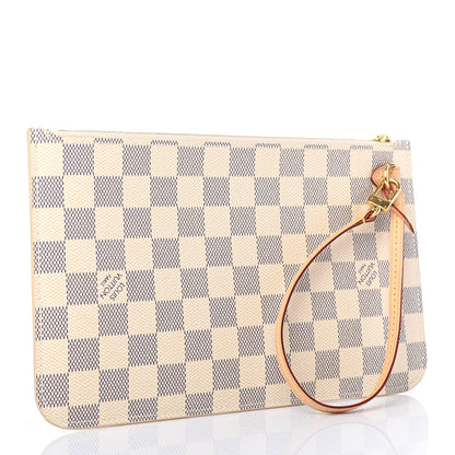 Louis Vuitton Damier Azur Neverfull MM GM Pochette 3 of 7
