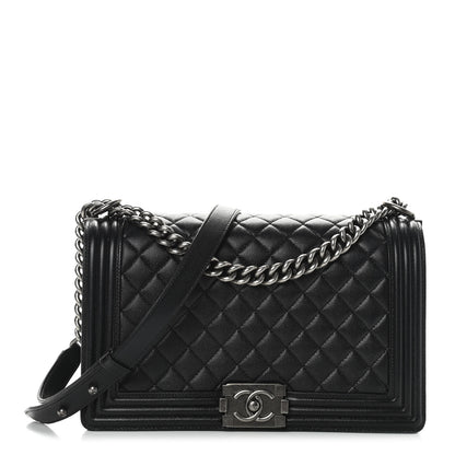 Chanel Caviar Quilted New Medium Boy Flap Black 1 of 9